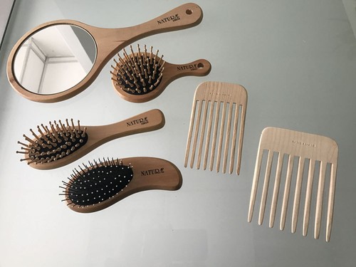 Kit spazzola pettine legno - kit,