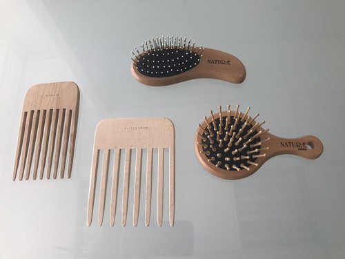 Kit spazzola pettine - kit, legno