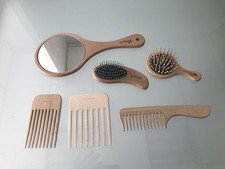 KIT Spazzola Pettine Legno