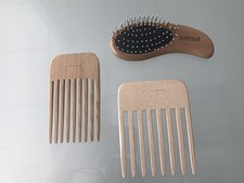 KIT Spazzola Pettine Legno